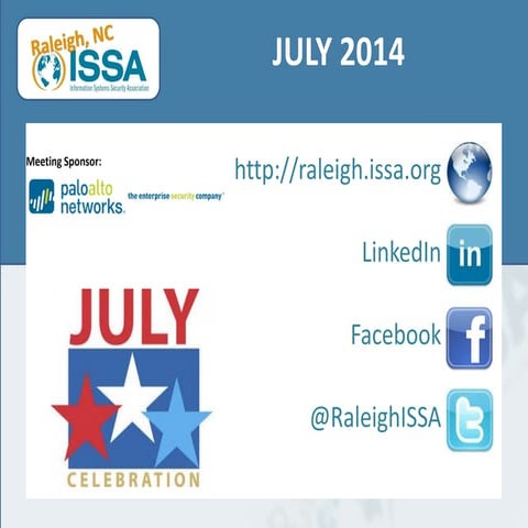 Raleigh issa chapter updates-slides-2014-7