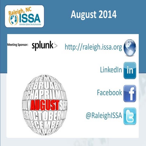Raleigh issa chapter updates-slides-2014-8