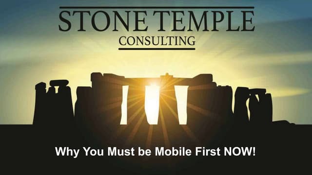 Why You Must Be Mobile First Now