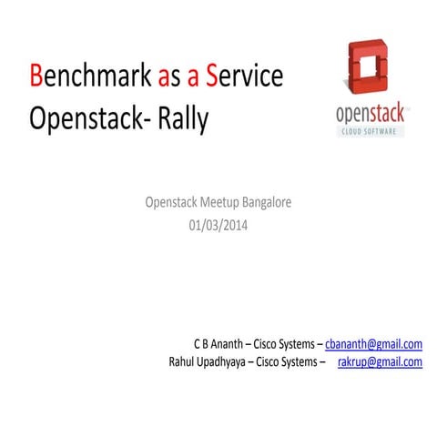Rally - Benchmarking_as_a_service - Openstack meetup