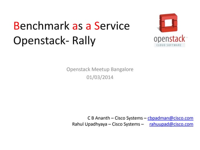 Openstack Rally - Benchmark as a Se...