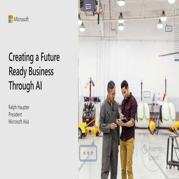 Creating A Future Ready Business Through AI