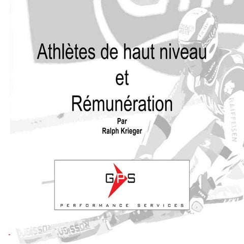Ralph Krieger athletes de haut niveau et remuneration | PPS