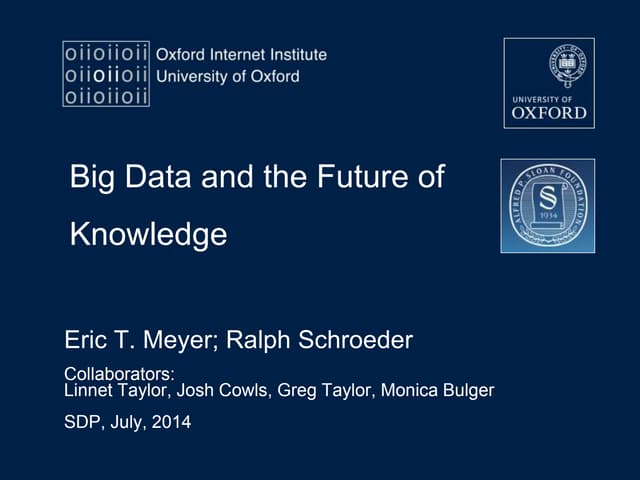 Ralph schroeder and eric meyer