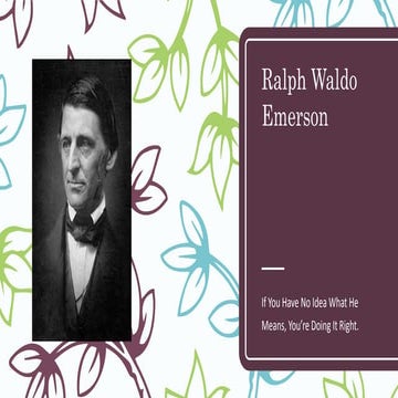 Ralph waldo emerson
