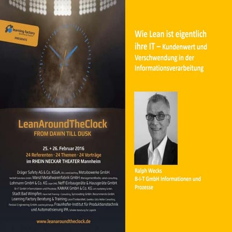 Wie Lean ist eigentlich ihre IT – Kundenwert und Verschwendung in der Informa...