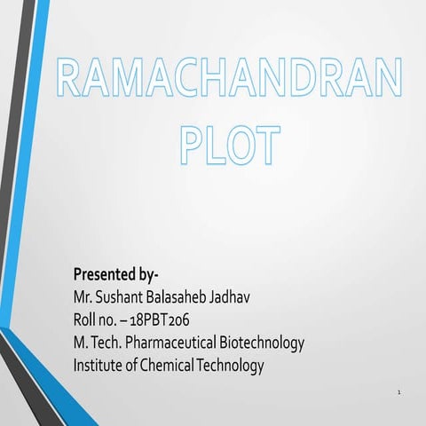Ramachandran plot