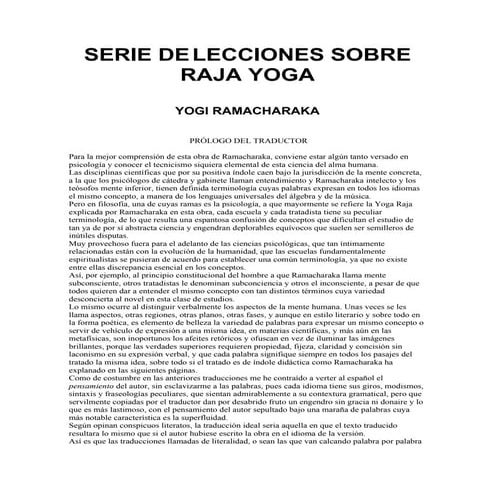 Ramacharaka raja yoga | PDF