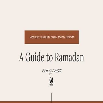 Ramadan 2020 guide