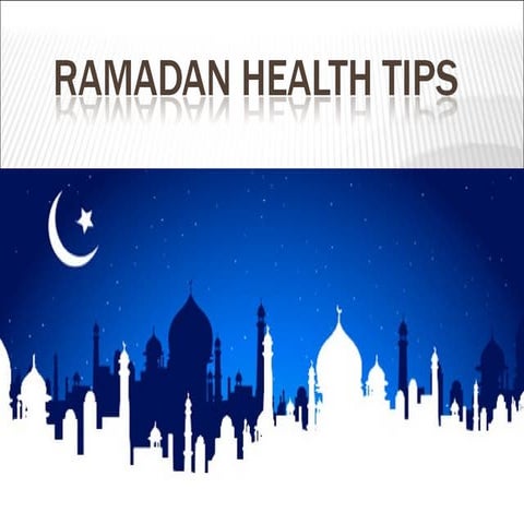 Ramadan tips