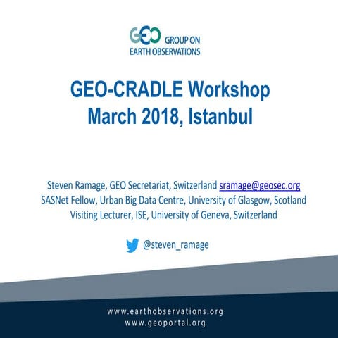 Ramage GEO-CRADLE March 2018 Istanbul