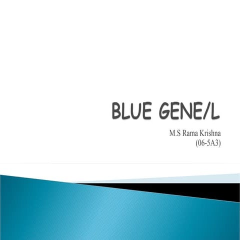 Rama krishna ppts for blue gene/L