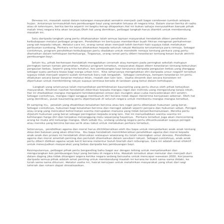 Ramalan spm 2012 karangan