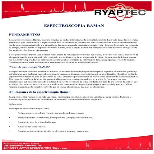 Espectroscopía Raman | PPTX