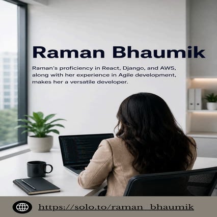 Raman Bhaumik - A Versatile Developer | PDF