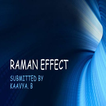 Raman effect