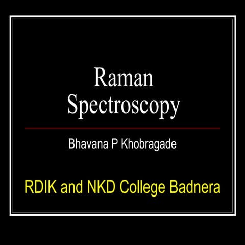 Final raman effect | PPTX