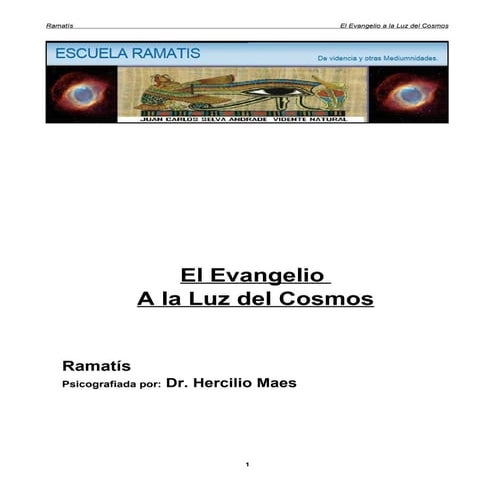RAMATIS  El Evangelio a la Luz del Cosmos