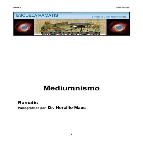 RAMATIS  Mediumnismo
