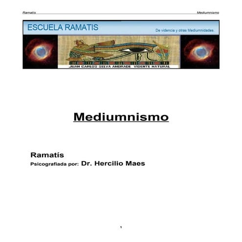 RAMATIS  Mediumnismo