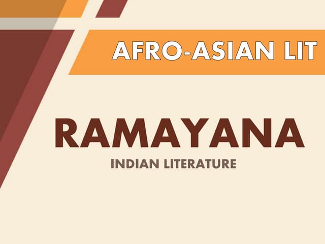 RAMAYANA | PPTX | Asia Travel | Travel Locations