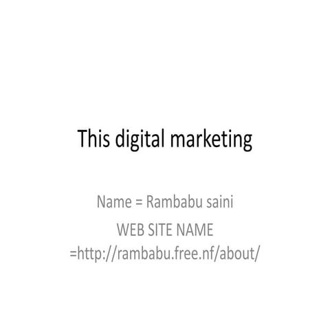 Rambabusaini1 presentations