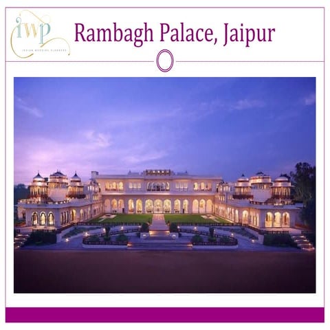 Taj Rambagh Palace, Jaipur | PDF
