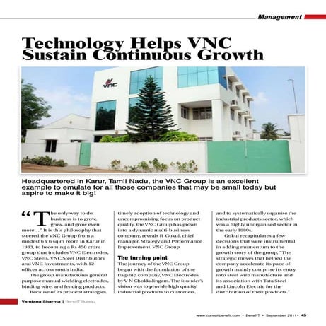 Ramco OnDemand ERP Case Study – VNC Group   
