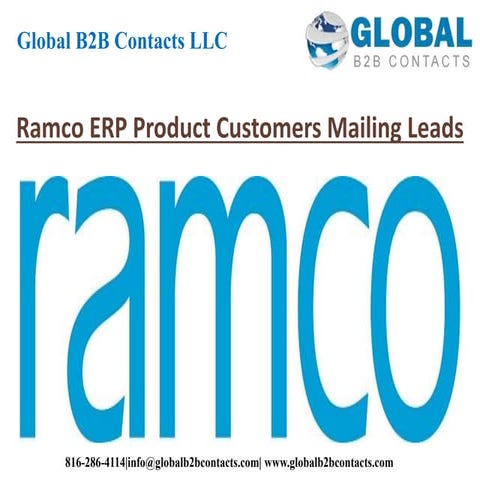 Ramco ERP product customers mailing leads