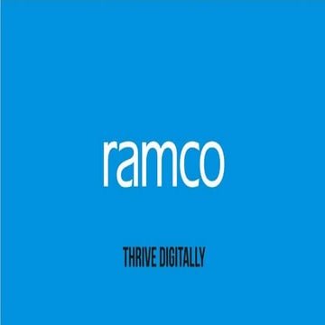 Ramco FMS Software Overview Presentation