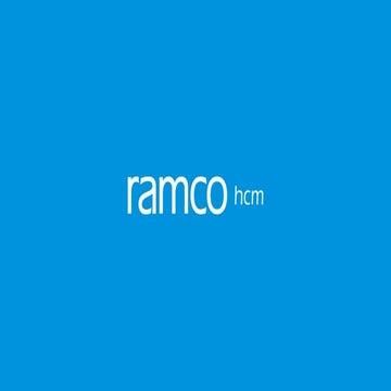 Ramco HCM on Cloud- The most comprehensive HR software