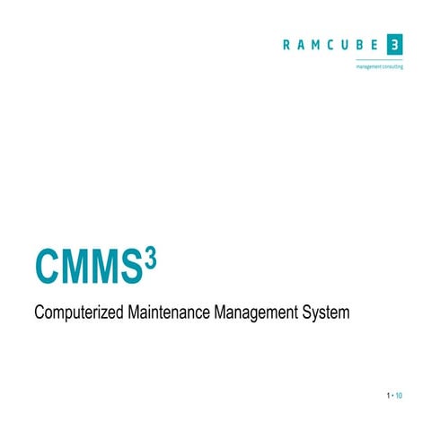 RAMCUBE AG - CMMS software 