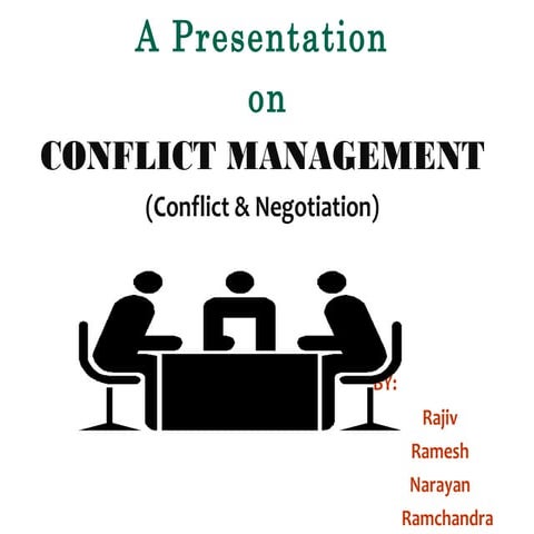 Conflict management and negotiation | PPT