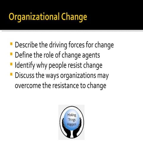 organizational change