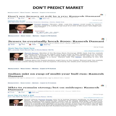 Stop Fooling Investors