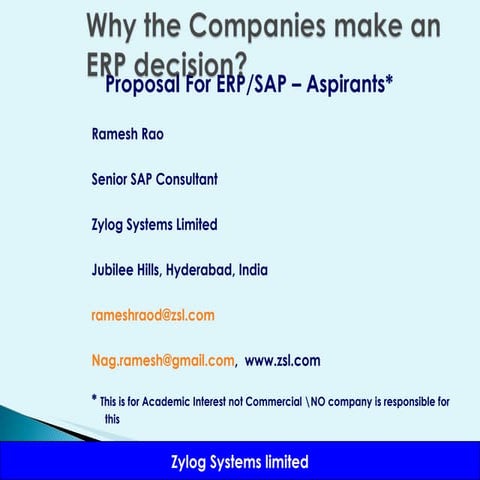 Ramesh Sa Ppresentation2011