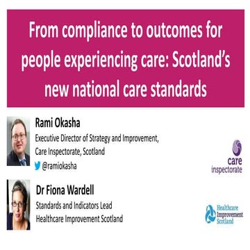 Scotland's new care standards