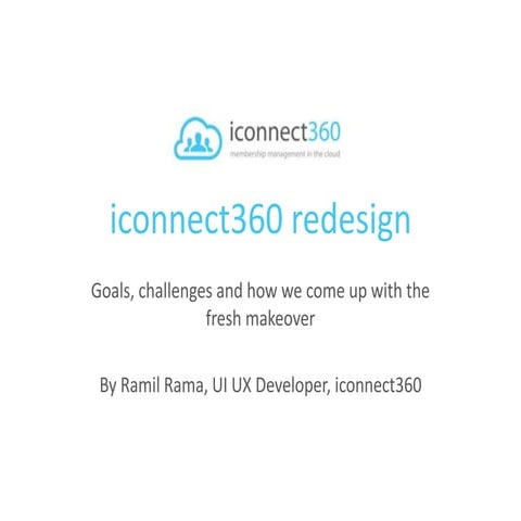 iconnect360 software user interface redesign