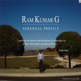 Ram Kumar G   Personal Profile