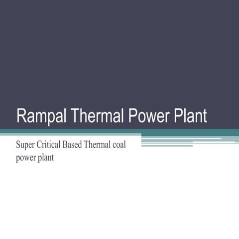 Rampal thermal power plant