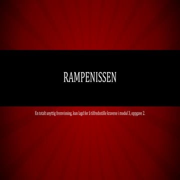 Rampenissen | PPT