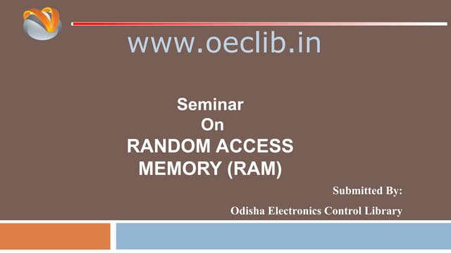 Random Access Memory ppt