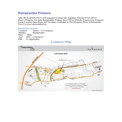 Primera Ramprastha Gurgaon | DOC
