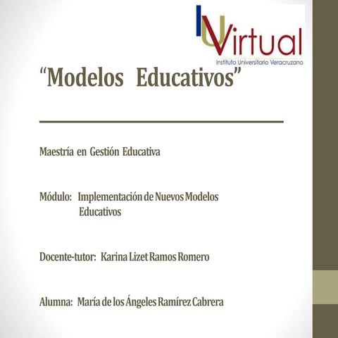 Los Modelos Educativos