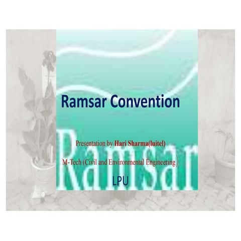 Ramsar convention