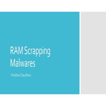 Ram scrapping malwares
