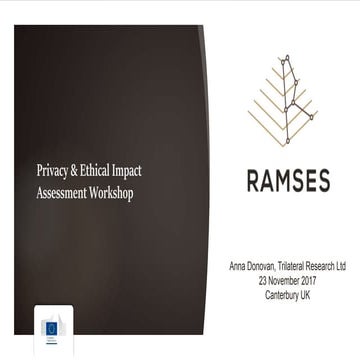 Privacy & Ethical Impact Assessment Workshop_RAMSES Project