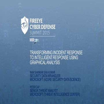 Transforming incident Response to Intelligent Response using Graphs