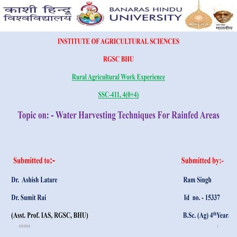 water harvesting technics