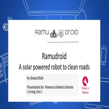 Ramudroid  presented in woman in robotics 2021